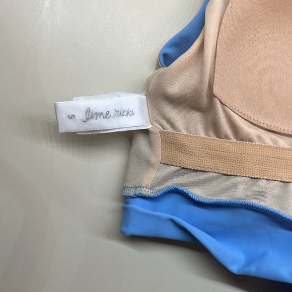 Lime Ricki swim Peri knotted crop top size small - Picture 4 of 5